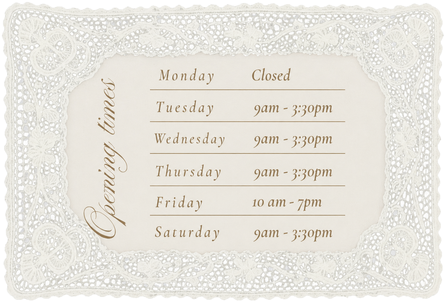 Itinerary
